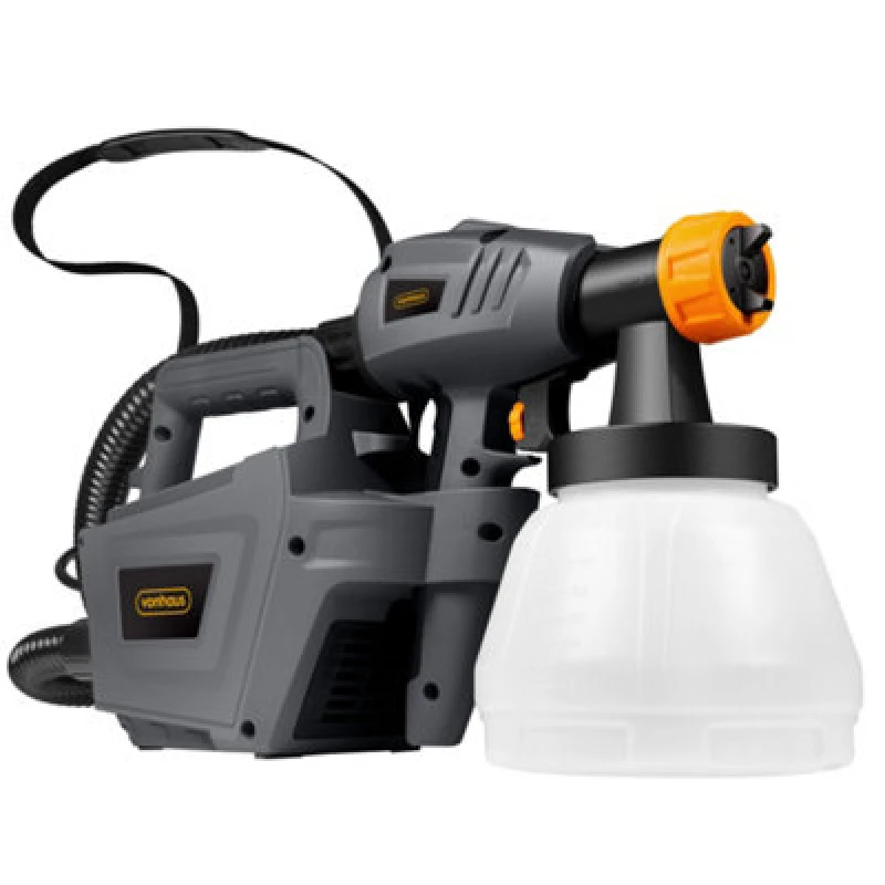 Image of Vonhaus Paint Sprayer 800W, Electric Spray Gun For Outdoor & Indoor Jobs Ideal For Decorating, Fences, Walls, Ceilings, Floors