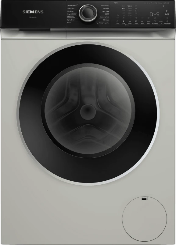 Image of Siemens IQ500 WG56H2AXGB 10KG Washing Machine with 1600 rpm - Silver - A Rated
