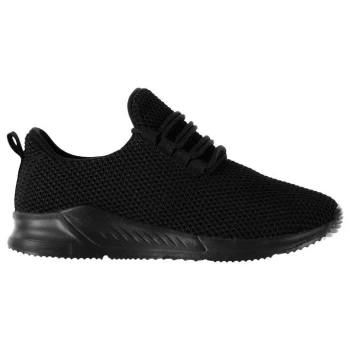 Image of Fabric Santo Childrens Trainers - Black