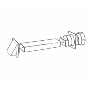 Image of Manrose 100mm Tumble Dryer Venting Kit (Round Ducting) - 7208