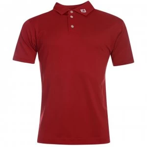 image of Footjoy Solid Polo Shirt Mens - Red