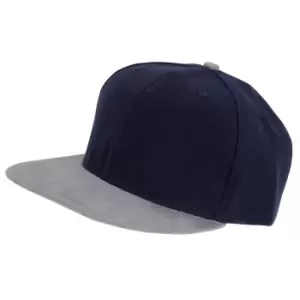 image of Tom Franks Mens Snapback Baseball Cap (One Size) (Navy/Grey)