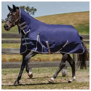 Image of Weatherbeeta Comfitec Essential Lite Combo Turnout - Navy/Silver/Red