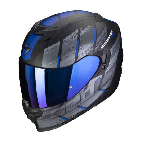 image of Scorpion Exo-520 Evo Air Maha Matt Black-Blue Full Face Helmet 2XL