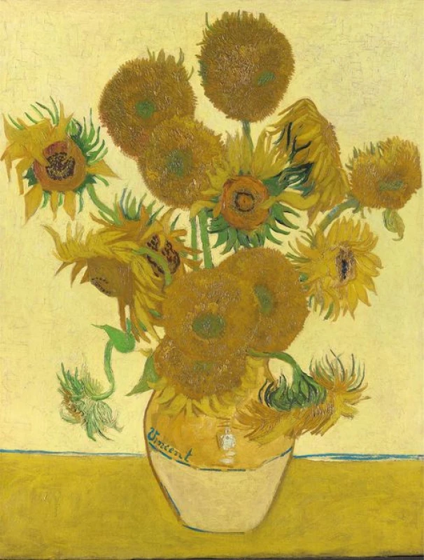 Image of National Gallery Sunflowers - National Gallery 1000 Piece Jigsaw Puzzle
