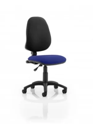 Image of Eclipse I Lever Task Operator Chair Bespoke Colour Seat Admiral Blue