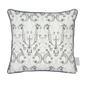 image of Le Chateau Des Animaux Print Natural Filled Cushion 43x43cm