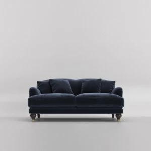 Image of Swoon Holton Velvet 2 Seater Sofa - 2 Seater - Ink