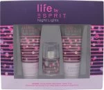 image of Esprit Night Light Gift Set 15ml Eau de Toilette + 75ml Shower Gel + 75ml Body Lotion