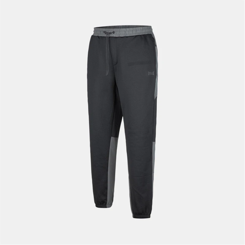 Image of Everlast Mens NRG Closed Hem Poly Tracksuit Joggers Black/Carbon male S