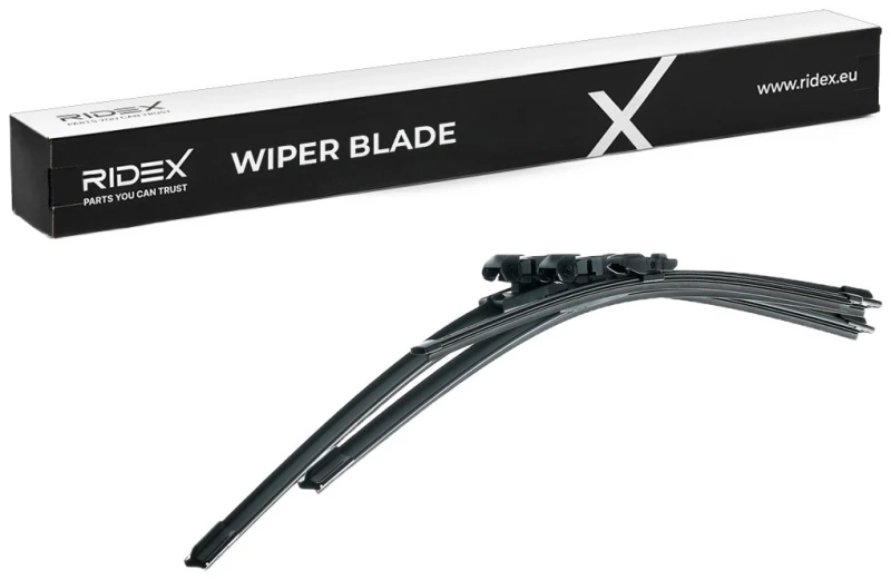Image of RIDEX 298W17059 Wiper blade 530mm, Front and Rear, Beam, Push Button Wiper Blade (298)