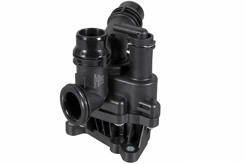 Image of METZGER 4006520 Engine thermostat Opening Temperature: 90°C, with gaskets/seals, with housing, with sensor Thermostat,coolant (316)
