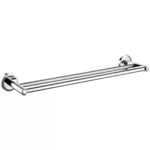 image of Bristan - Solo Chrome 695mm Wall Mounted Towel Rail - so-drail-c - Chrome