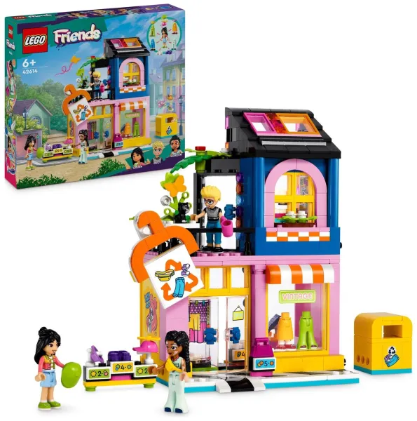 image of LEGO Friends Vintage Fashion Store Toy Shop Playset 42614