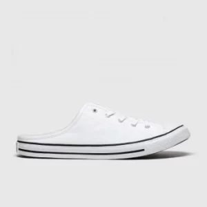 image of Converse White All Star Dainty Mule Trainers