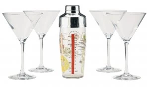 image of Luminarc Martini Glass Cocktail Making Set