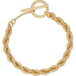 Image of Ted Baker Lillian Logo Rope Fine Chain Bracelet