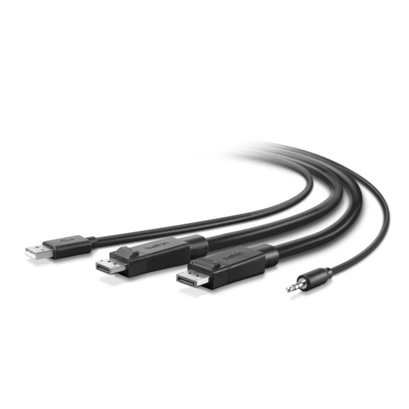 Image of Belkin F1D9020B10T KVM cable Black 3m F1D9020B10T