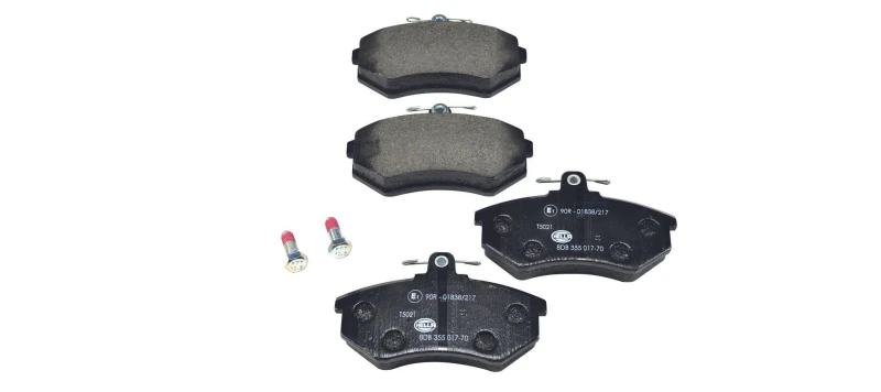 Image of HELLA Brake pad set HELLA 8DB 355 017-701