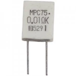 Image of Metal film resistor 0.47 Radial lead MPC70 2 W 10 Fukushima Futaba MPC70 2W 047 Ohm 10