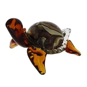 image of Objets d'art Glass Figurine - Turtle