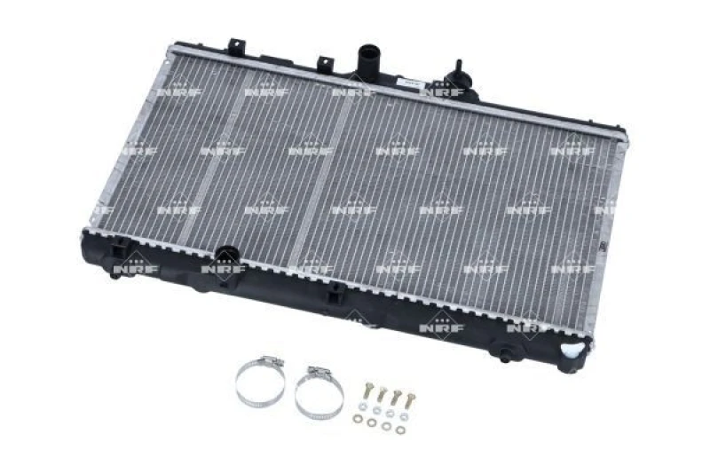 Image of NRF 53941 Engine radiator EASY FIT Brazed cooling fins, Aluminium, with mounting parts Aluminium Radiator,engine cooling (470)