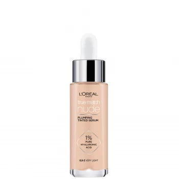 image of L'Oral Paris True Match Nude Plumping Tinted Serum (Various Shades) - 0.5-2 Very Light