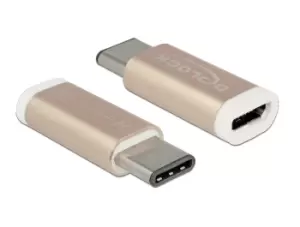 Image of DeLOCK 65677 cable gender changer USB 2.0-C USB 2.0 Micro-B Copper