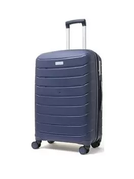 image of Rock Luggage Prime NG70503 8 Wheel Medium Navy Suitcase