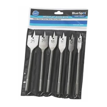 Image of Blue Spot - Bluespot 6pc Flat Wood Bit Set