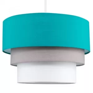 image of Aztec Pyramid Teal Pendant Shade