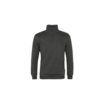 Image of Island Green Supersoft Knit 1/2 Zip Sweater - Charcoal - XXL Size: XXL