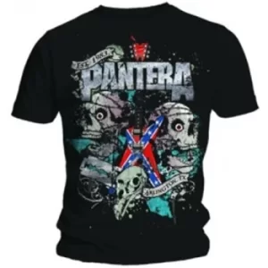 Image of Pantera Texas Skull Mens Black T Shirt: Large