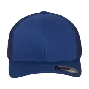 Image of Flexfit Mesh Trucker Cap (S-M) (Navy)