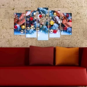 Image of 5MX-83 Multicolor Decorative MDF Painting (5 Pieces)