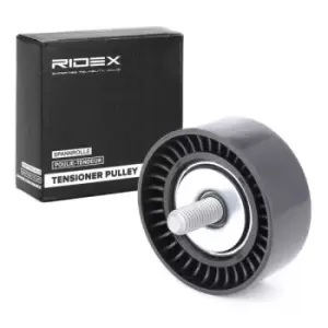 Image of RIDEX Tensioner Pulley 310T0123 Tensioner Pulley, v-ribbed belt VW,AUDI,SKODA,Golf V Schragheck (1K1),Passat Variant (3C5),PASSAT Variant (3B6)