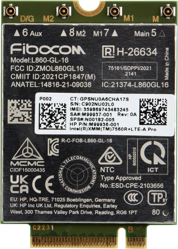 Image of HP XMM 7560 R+ LTE-Advanced Pro WWAN