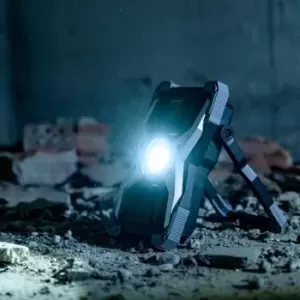 Image of Brennenstuhl - LED Mobile Floodlight Rechargeable with Bluetooth Speaker RUFUS 30 W 3000 ml - Black