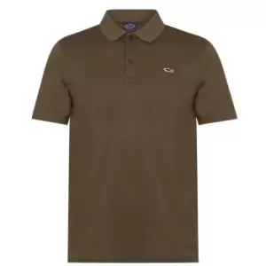 image of Paul And Shark Logo Polo Shirt - Brown