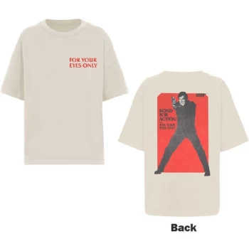 Image of James Bond 007 - For Your Eyes Only Bond For Action Unisex Large T-Shirt - White