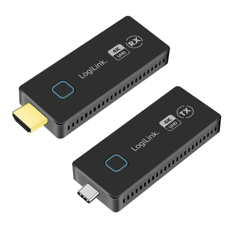 Image of LogiLink HDW0104 AV extender AV transmitter & receiver Black