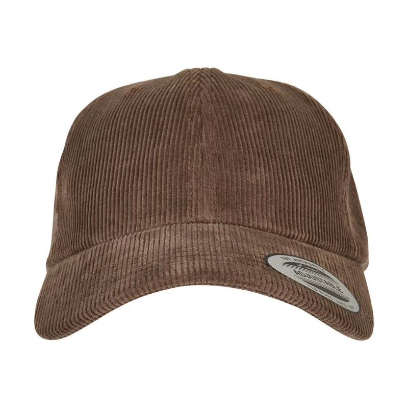 Image of Yupoong Mens Flexfit Baseball Cap in Brown Brown Male One Size
