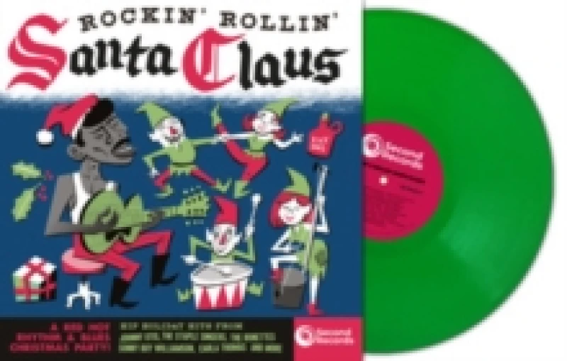Image of Various Artists Rockin' Rollin' Santa Claus (Vinyl) 12 Album Coloured Vinyl (Limited Edition)