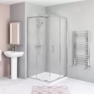 Image of 800x800mm Square Corner Entry Shower Enclosure-Carina