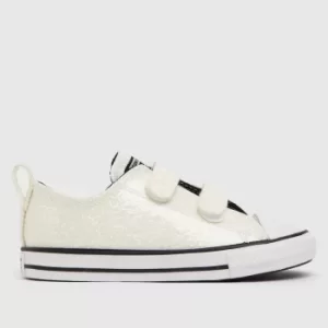 Image of Converse Silver Lo Winter Glitter Trainers Toddler