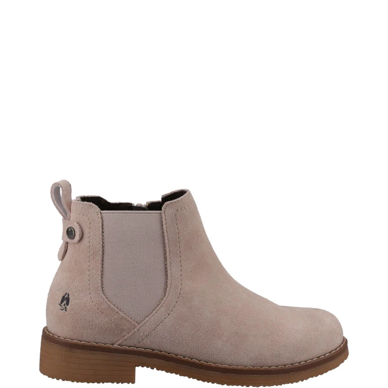 Image of Hush Puppies Womens Maddy Suede Leather Ankle Boots UK Size 3 (EU 36) Nude HUS383-NUDE-3