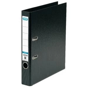 Image of Elba 50mm Lever Arch File Plastic A4 Black 1451-10