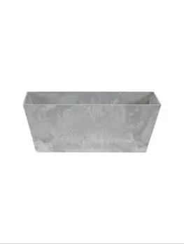 Image of Ivyline Balcony Trough Planter Ella Grey H17Cm D55Cm