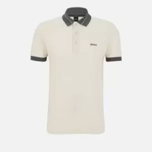 Image of BOSS Green Mens Paule Polo Shirt - Open White - L