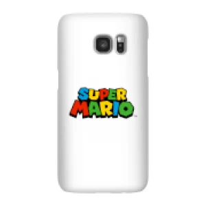 image of Nintendo Super Mario Colour Logo Phone Case - Samsung S7 - Snap Case - Gloss